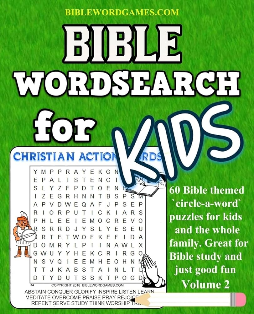 Bible Word Search For Kids Volume 2 60 Bible Themed Word Search circle a Word Puzzles On Bible Characters Places And Events Atson Gary W 9781542465656 Amazon Books