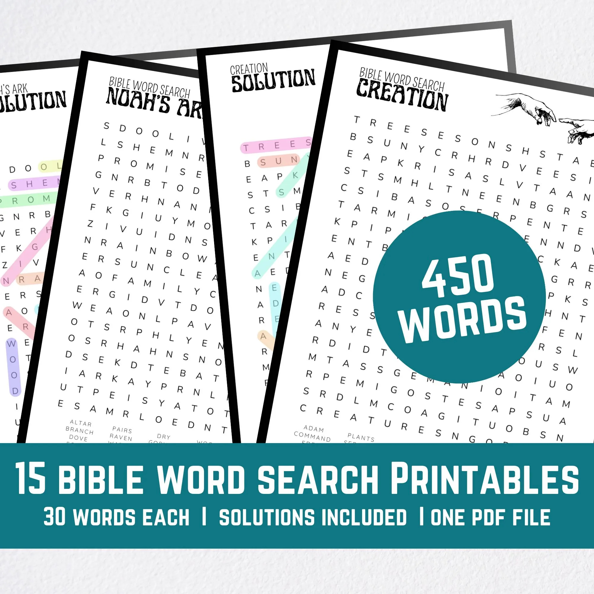 Large Printable Bible Word Search
