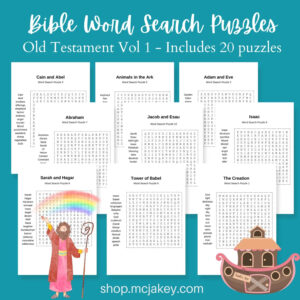 Bible Word Search Puzzles Vol 1 PLR