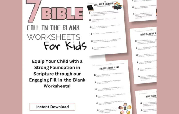 Bible Worksheet Kids Bible Study Bible Study Printable Christian Worksheets Sunday School Bible Study Worksheets Bible Study Guide Etsy