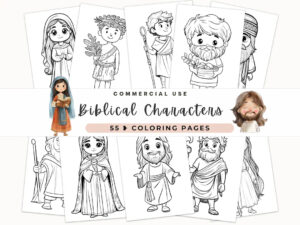 Biblical Characters Coloring Pages Bible Stories Biblical People Pages Religious Art Jesus Miracles Biblical Stories Sunday School Etsy