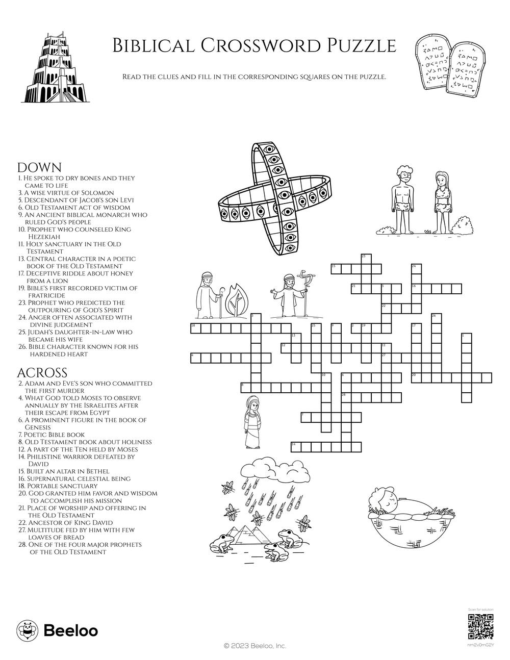 Bible Riddle Printable