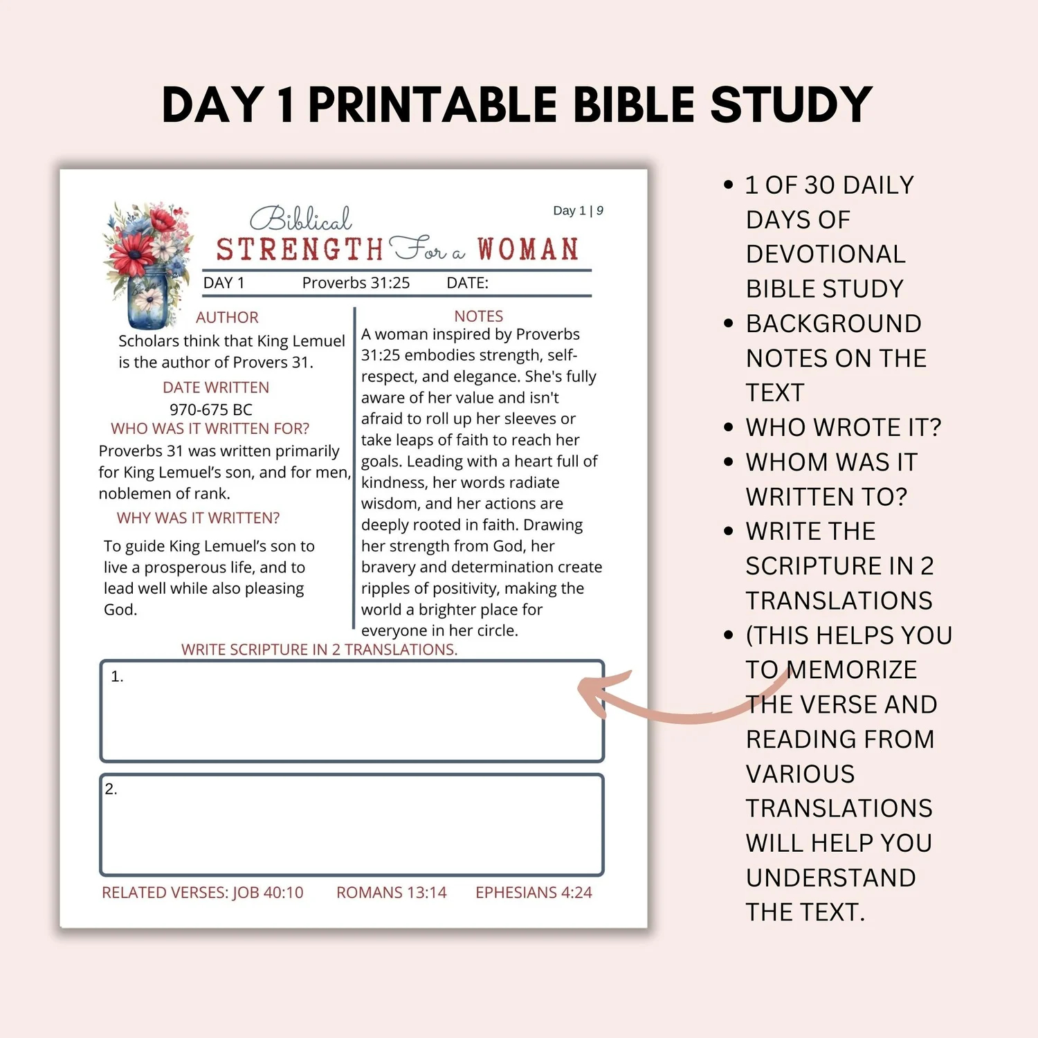Free Printable Ladies Bible Study