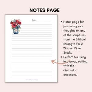 Biblical Strength For A Woman Printable Bible Study Payhip