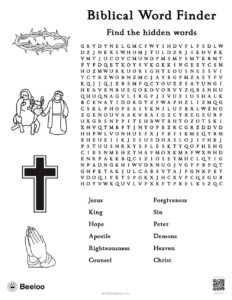 Biblical Word Finder Beeloo Printable Crafts And Activities For Kids