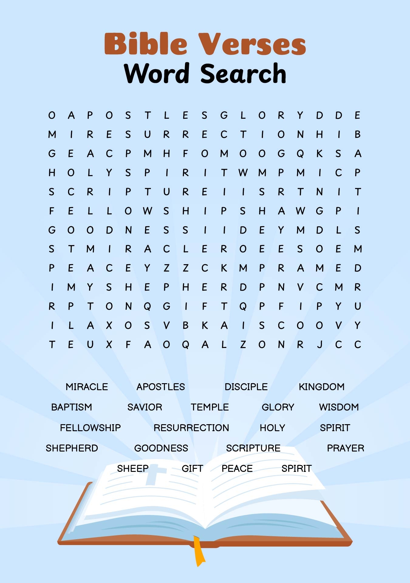 Biblical Word Search 14 Free PDF Printables Printablee