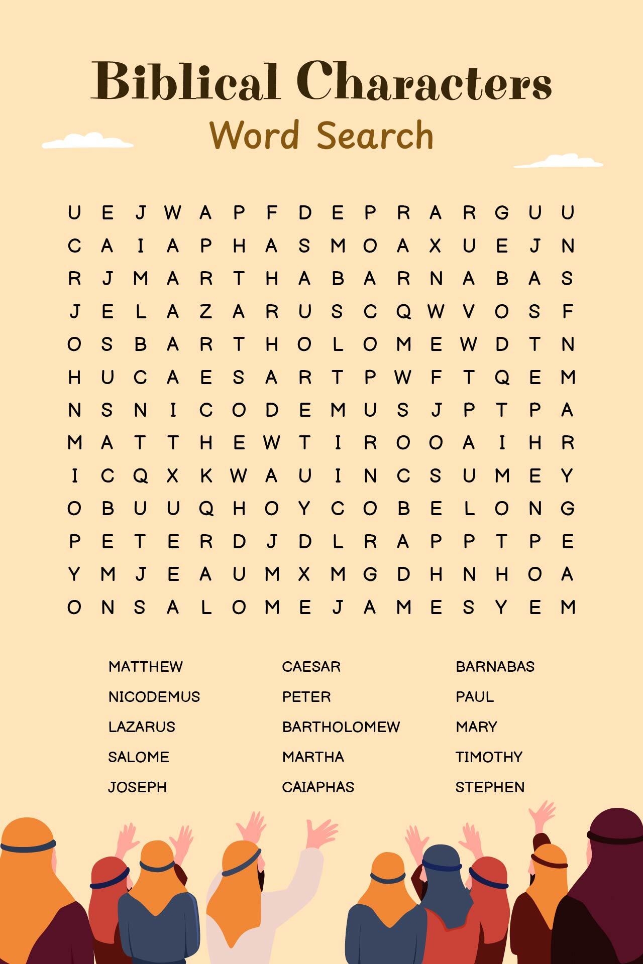 Biblical Word Search 14 Free PDF Printables Printablee