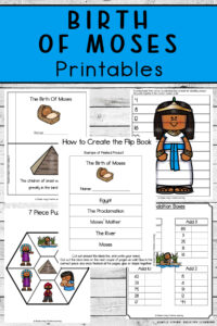 Birth Of Moses Printables Simple Living Creative Learning