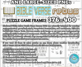 Black and White BIBLE VERSE Rebus Puzzle Game Frames 376 400 PNGs Made By Teachers