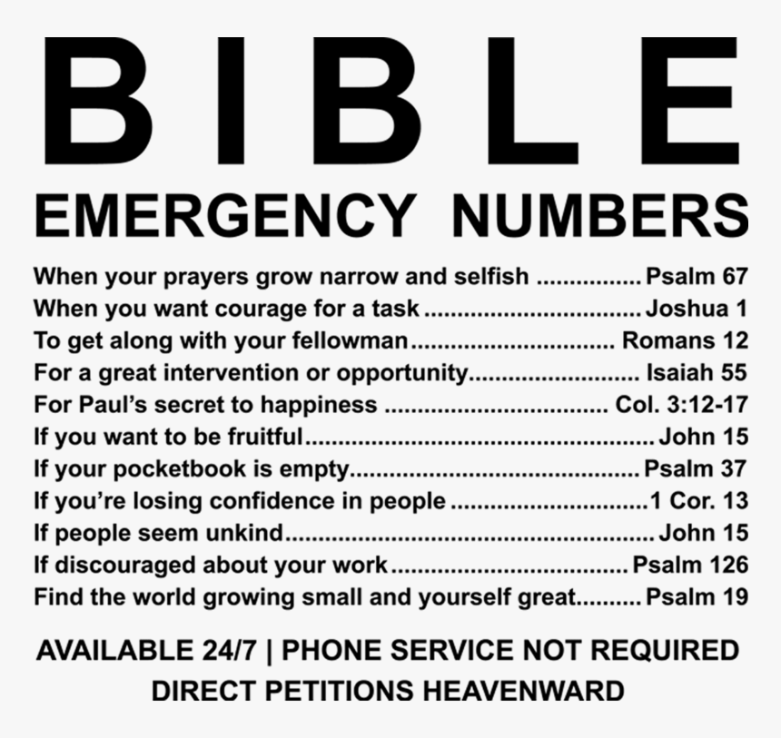 Black Bible Emergency Numbers Mug V2 60 Off Today Bible Emergency Number HD Png Download Transparent Png Image PNGitem