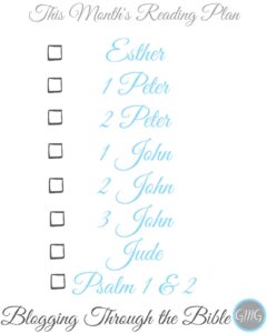 Blogging Through The Bible Reading Plans EWorkbooks Women Living Well