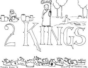 Book Of 2 Kings Bible Coloring Page