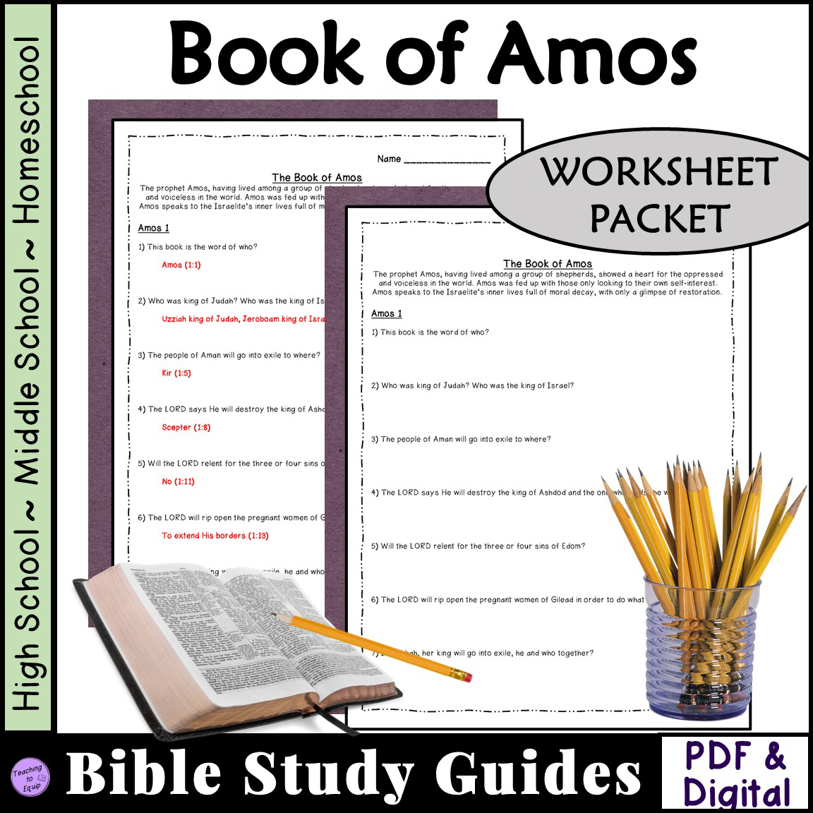 Free Printable Bible Study Questions