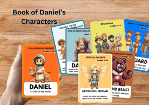 Book Of Daniel Bible Character Flashcards For Kids Christian Education Tool Printable Digital Download Bible Study Christian Printable Kids Faith Academy