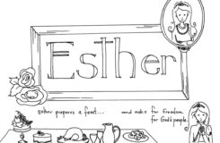 Book Of Esther Bible Coloring Page