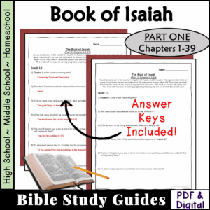 Book Of Isaiah Bible Study Guide Ch 1 39 Worksheet Packet Classful
