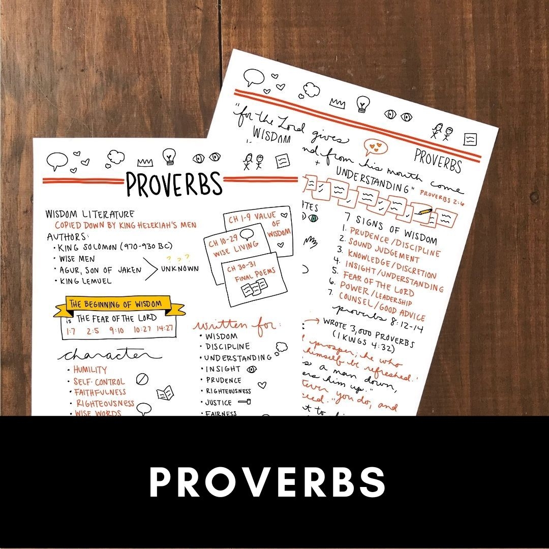 Book Of Proverbs Printables For Bible Study