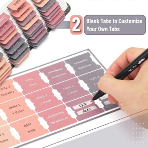 Book Tabs Mr Pen Bible Tabs 75 Tabs Transparent White Laminated Bible Tabs For Women And Men Bible Tabs For Study Bible Index Tabs Printable Free Download PDF