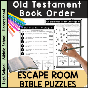 Books Of The Bible Activity Game Old Testament Escape Room Middle High School Made By Teachers