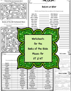 Books Of The Bible Activity Pack 3 Catholic Made By Teachers
