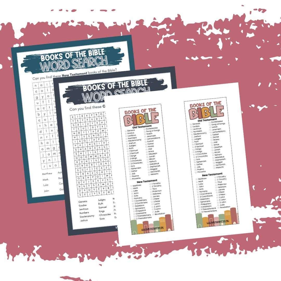 Books of the Bible Activity Printable
