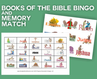 Books Of The Bible Bingo 48 Printable Cards U0026 Memory Match Game Etsy