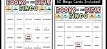 Books Of The Bible Bingo Cards Church Bingo Game Christian Bingo Game Bible Bingo Game Printable Bingo Cards 50 Cards Digital Download Etsy