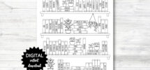 Books Of The Bible BOOK SHELF Tracker Bible Books Coloring Page Black White PRINTABLE N055 Etsy