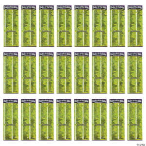 Books Of The Bible Bookmarks 24 Pc Oriental Trading
