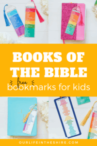 Books Of The Bible Bookmarks Our Life In The Shire