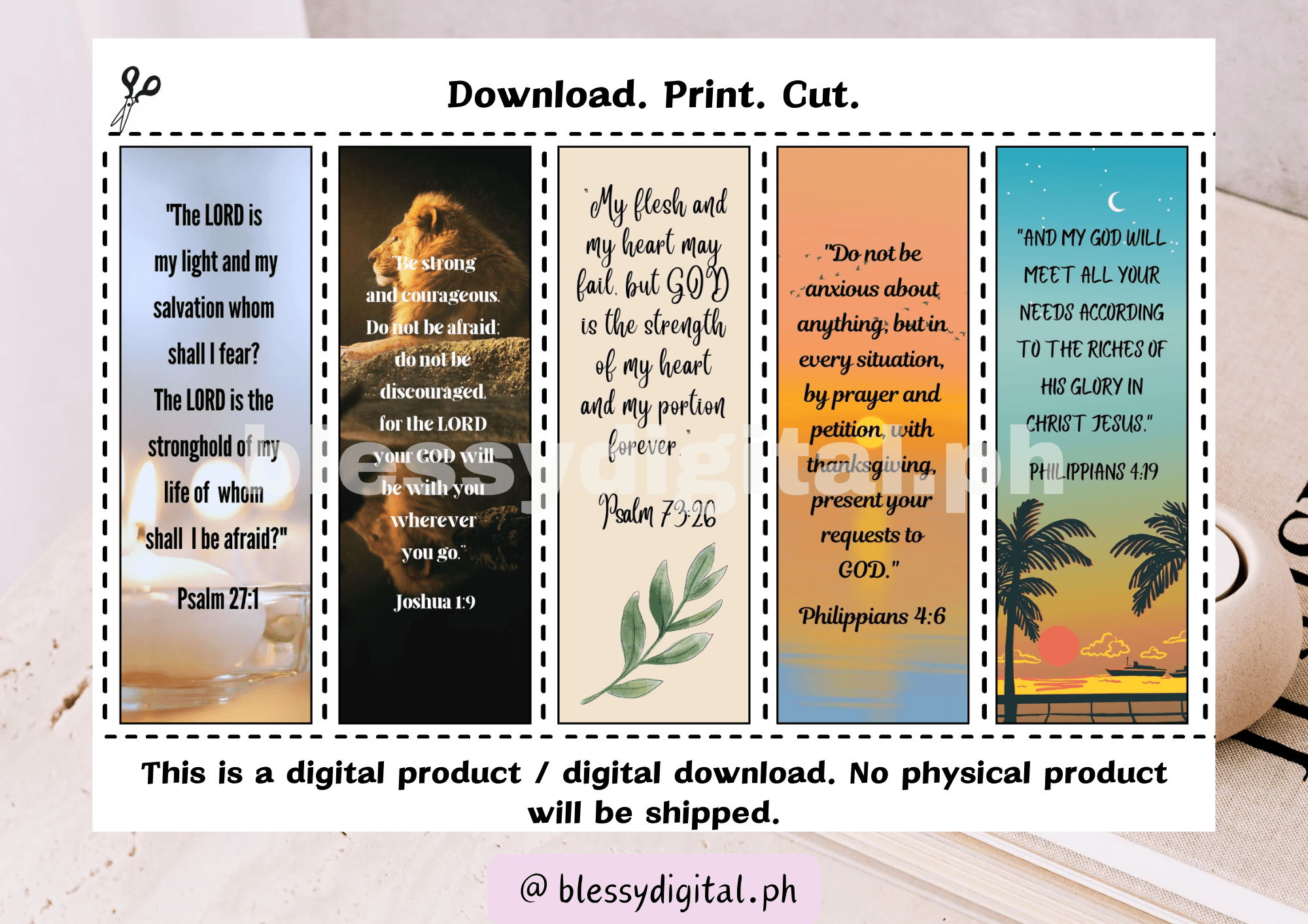 Bible Verse Bookmarks Printable Free Download