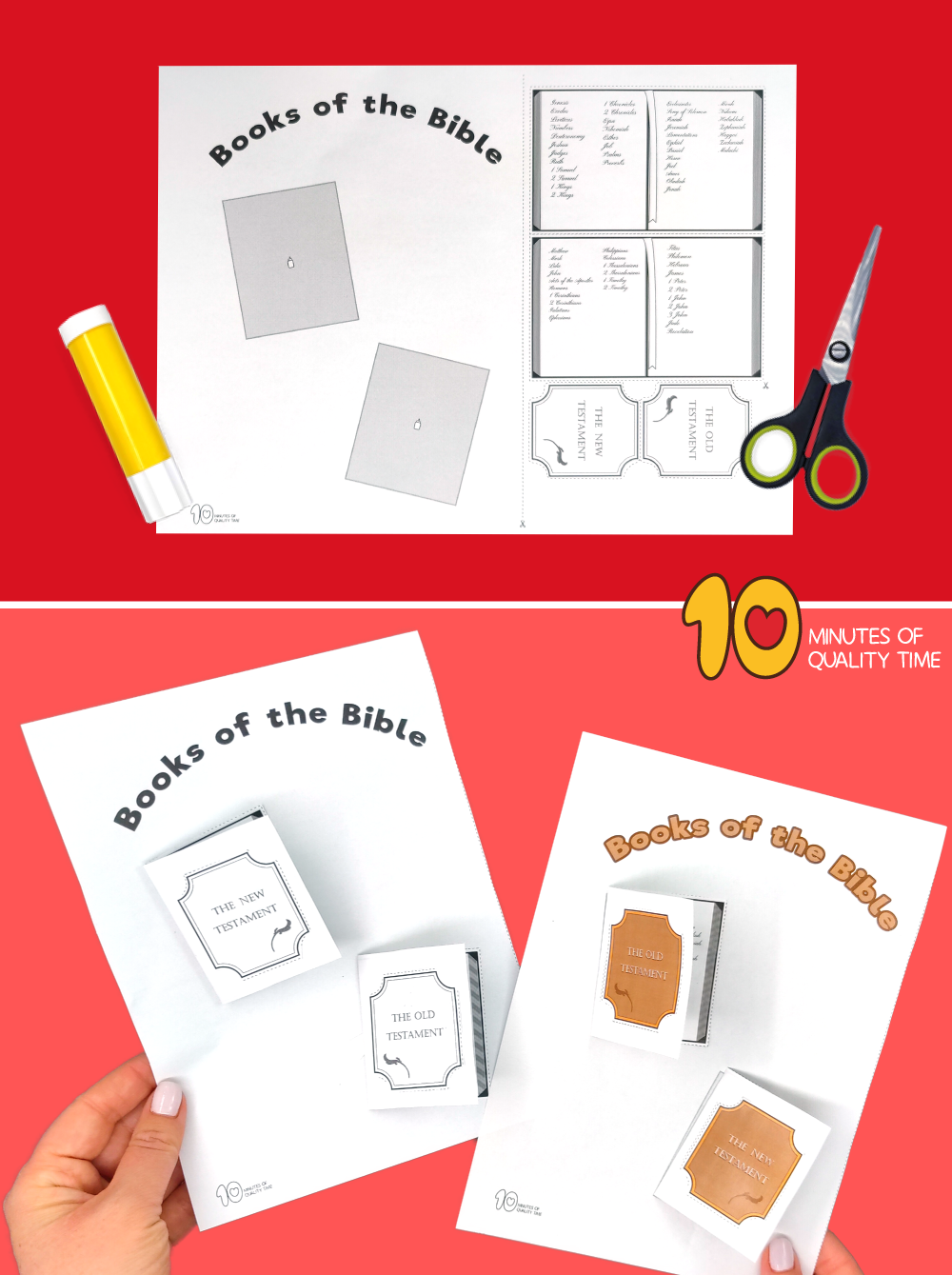 Books Of The Bible Craft 10 Minutes Of Quality Time
