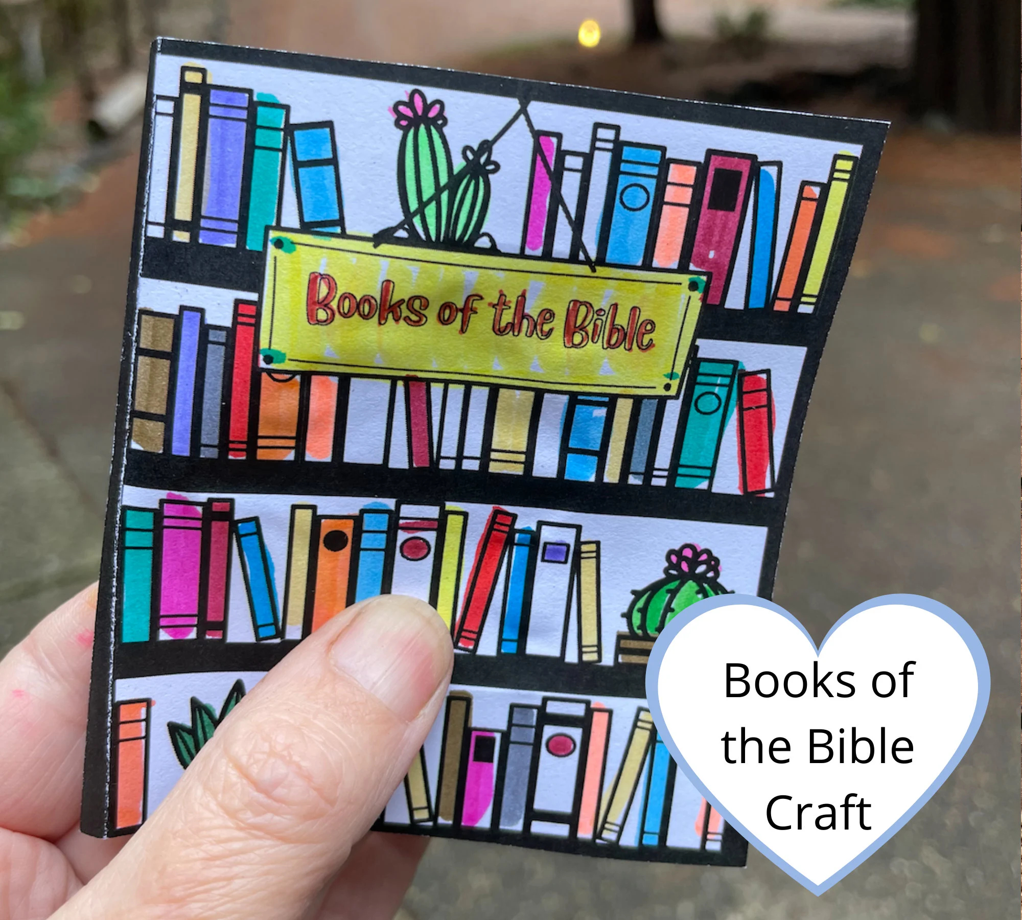 Books Of The Bible Craft Mini Book Pop Up Book Craft Paper 