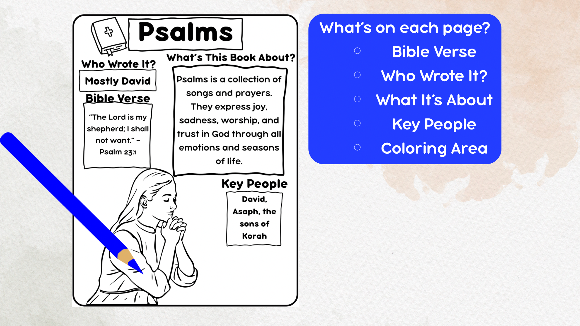 Free Printable Bible Fact Sheets