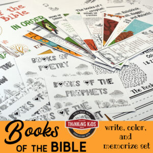 Books Of The Bible In Order Write Color Memorize Set