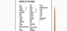 Books Of The Bible Printable Bible Genre List PDF Download Etsy