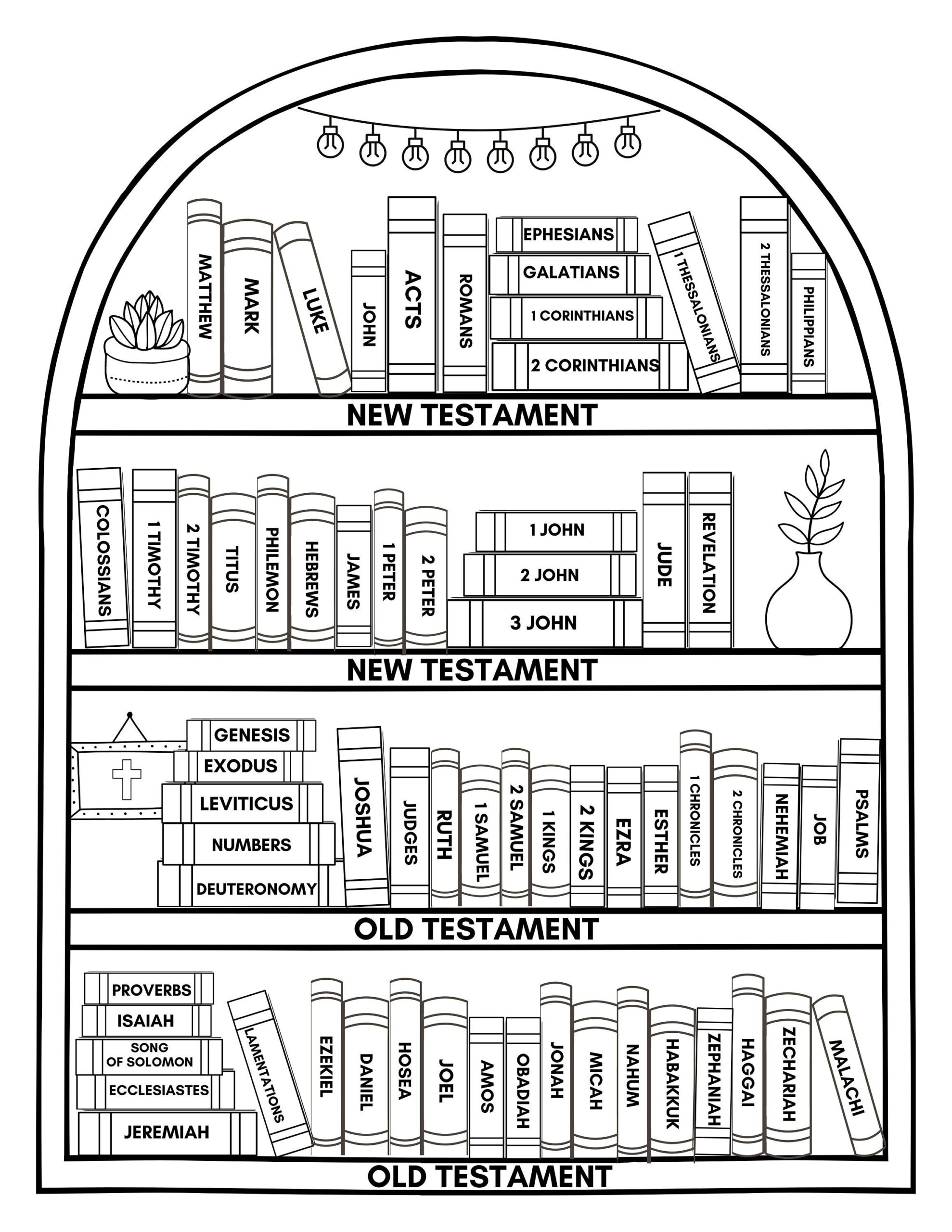 Books Of The Bible Printable Free Shop On Pinterest
