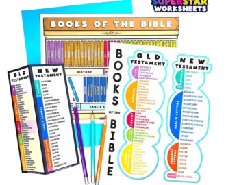 Books Of The Bible Superstar Worksheets