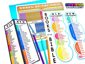 books of the bible superstar worksheets