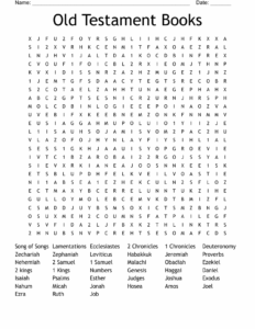 Books Of The Bible The Old Testament Word Search WordMint