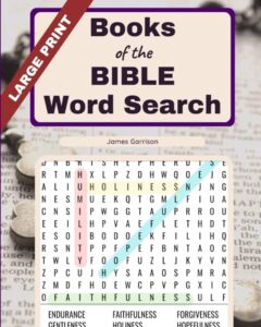 Books Of The Bible Word Search 66 Bible Book Themed Large Print Puzzles Garrison James 9798386112998 Amazon Books