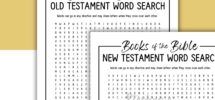 Books Of The Bible Word Search Printable Old Testament New Testament Word Search DIGITAL INSTANT DOWNLOAD Fun Activity Game Answers Etsy