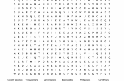 Books Of The Bible Word Search WordMint