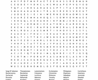 Books Of The Bible Word Search WordMint