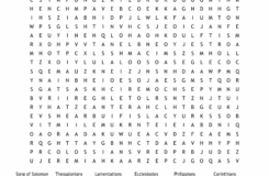Books Of The Bible Word Search WordMint