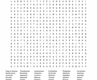 Books Of The Bible Word Search WordMint