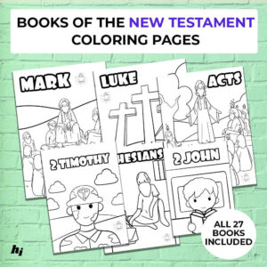 Books Of The New Testament Coloring Pages Sunday School Bible