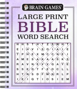 Brain Games Large Print Bible Word Search Brain Games Bible Publications International Ltd Brain Games 9781640308466 Amazon Books