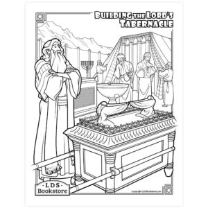 Building The Tabernacle Coloring Page Printable