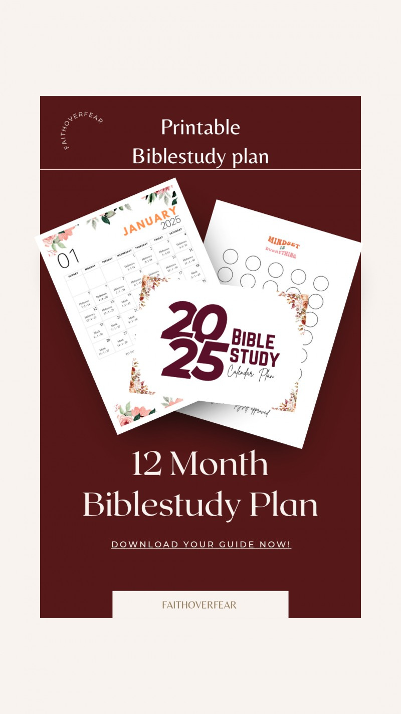 Buy 2025 Biblestudy Plan By FAITH BUILDER On Selar